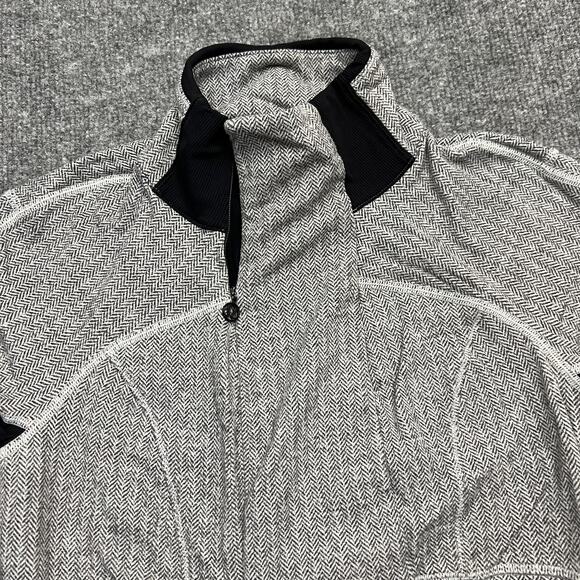 Lululemon Pullover Womens 6 Swiftly Tech Half Zip Run Jacket Hoodie Herringbone - Picture 2 of 11